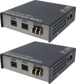 GOF Repeater800™ FireWire 1394b Glass Optical Fiber Repeater Kit 