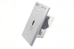 HDHF-1F20 HDMI 2.0 Fiber Optic Wall Plate Extender | 4K 60 Hz • 300 m LC Fiber • HDCP 2.2 HDHF-1F20, HDMI 2.0 fiber optic extender, wall plate HDMI extender, 4K 60Hz HDMI over fiber, LC OM3 multimode HDMI extender, HDCP 2.2 compliant, uncompressed 4K video extender, single-gang HDMI wall plate, Opticis HDFX-500-RX compatible, Opticis HDFX-700-RX compatible, mini USB firmware update, professional AV extender, medical AV HDMI extender, zero latency HDMI transmission