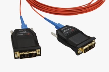 DVFX-100-TR Fiber-optic DVI Extender — Robust, EMI-Protected, Certified for Medical and Industrial Applications dvfx-100-tr. dvfx-100, opticis, dvi, fiber-optic, extender, medical, industrial
