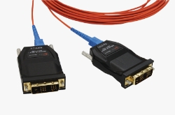 DVFX-100-TR Fiber-optic DVI Extender — Robust, EMI-Protected, Certified for Medical and Industrial Applications dvfx-100-tr. dvfx-100, opticis, dvi, fiber-optic, extender, medical, industrial